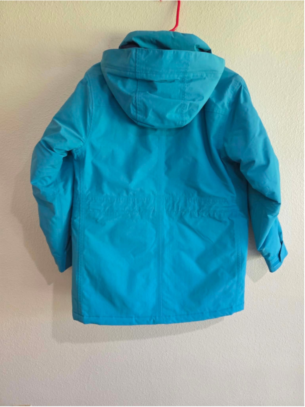 Lands’ End Women’s S/P 6–8 Teal Squall Hooded Winter Parka Z-4 - Picture 3 of 5